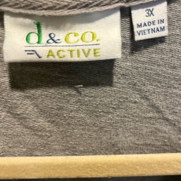 264. WOMENS DENIM + COMPANY 3X DETAIL TOP - Picture 3 of 5